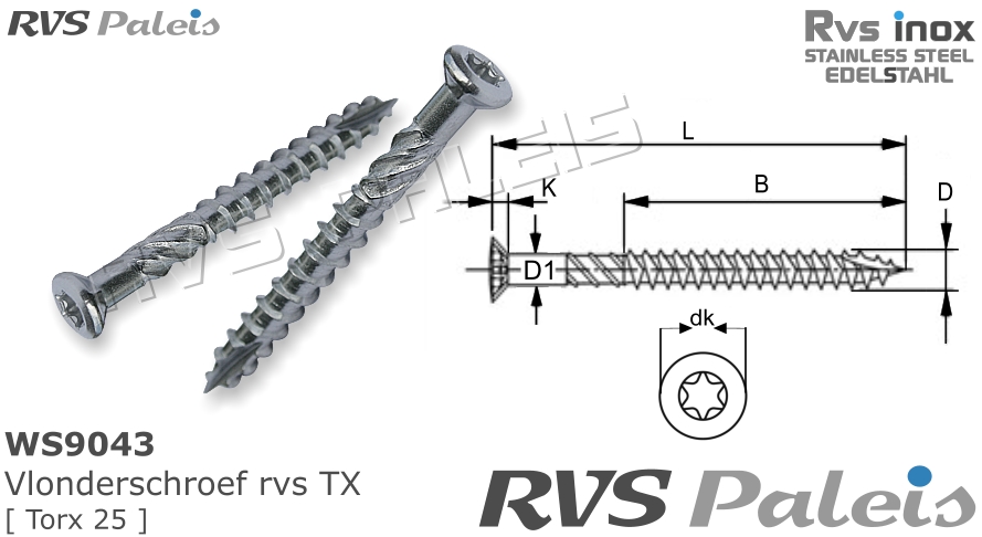 RVS Schroef 