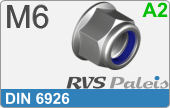 RVS  Borgmoeren Din 6926 M6