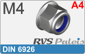 RVS  Borgmoeren Din 6926 M4