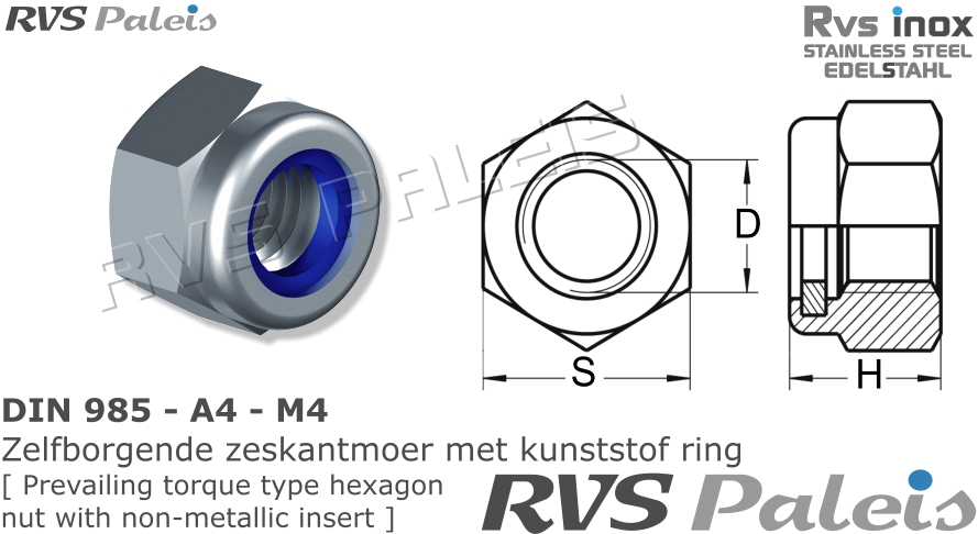 RVS  Din 985 - A4