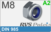 RVS  Borgmoeren Din 985 M8