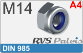RVS  Borgmoeren Din 985 M14