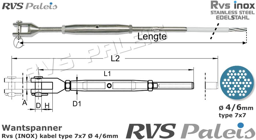 RVS  1xm8275-7x7-4-6