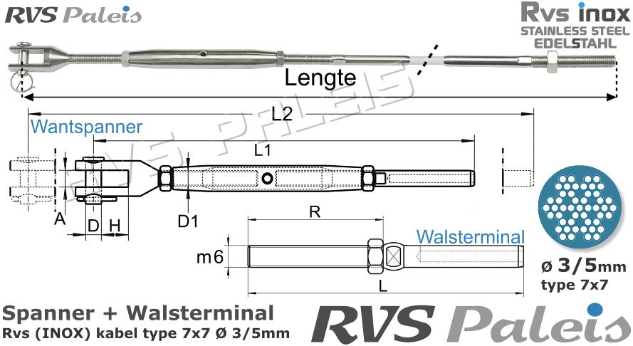 RVS  M8275-m8320-7x7-3-5