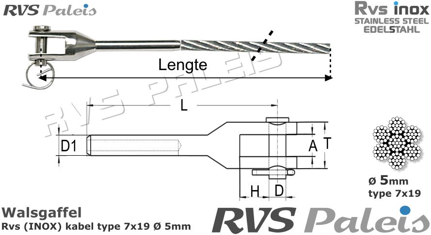 RVS  1xm8316-7x19-5