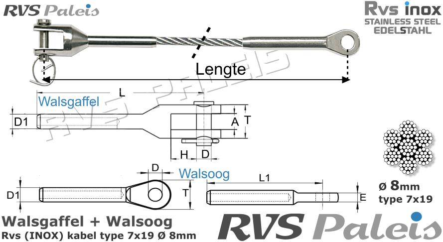 RVS  M8316-m8317-7x19-8