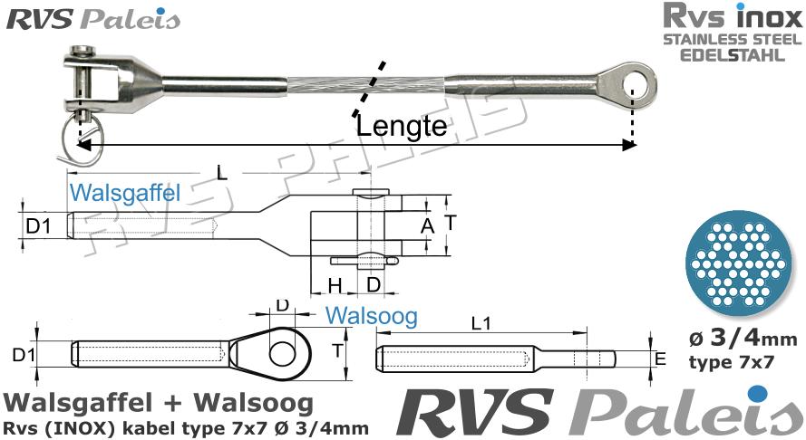 RVS  M8316-m8317-7x7-3-4
