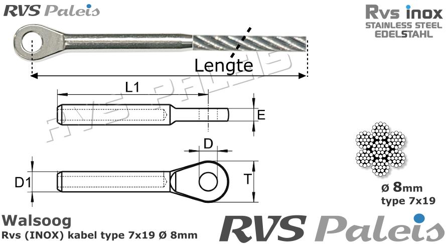 RVS  1xm8317-7x19-8