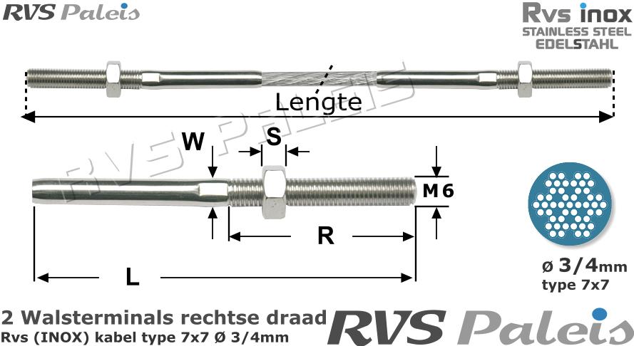 RVS  2xm8320-7x7-3-4