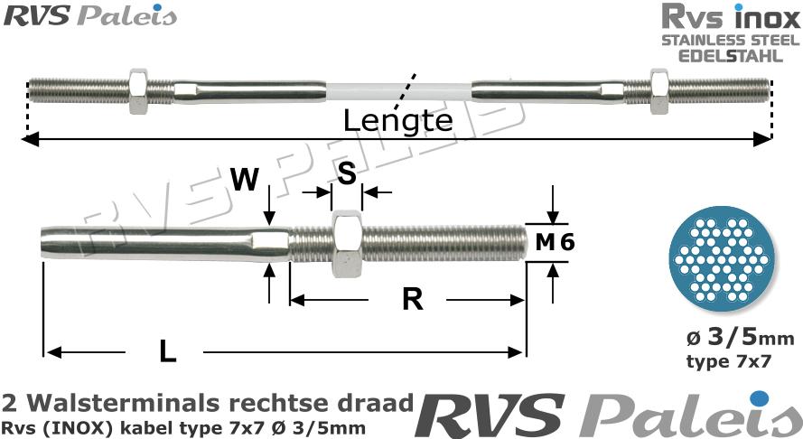RVS  2xm8320-7x7-3-5