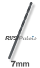 7,0 mm / HSS Spiraalboor - lange uitvoering