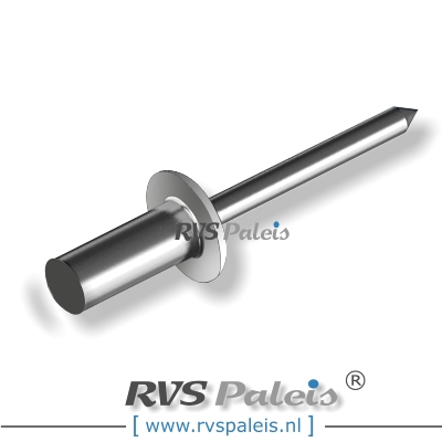 4,8x16mm / verp. 500 st. - Blindklinknagel dicht  A2