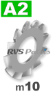 m10 / per stuk - tandveerring A2