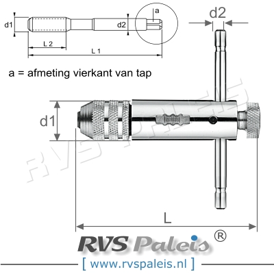 Rateltapkrukje Nr. 1 - Voor tappen M3-M10