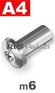m6 / per stuk - hulsmoer A4