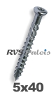 5x40mm / per stuk - Vlonderschroef aisi 410