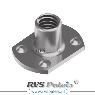 m10 / per stuk - aanlasmoer met 4 laspunten boven A2