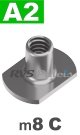 m8 / per stuk - aanlasmoer A2