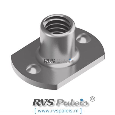m8 / per stuk - aanlasmoer met 2 laspunten boven A2