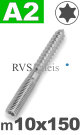 m10x150mm / per stuk - stokschroef TX A6