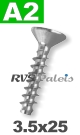 3,5x25mm / per stuk - plaatschroef voor thermoplast H A2