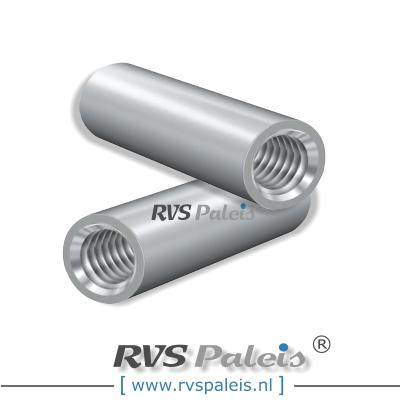 M6 -M10 / per stuk - reduceer koppelmoer (rond) A2