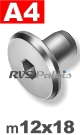 m12x18 / per stuk - hulsmoer