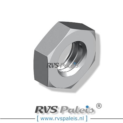 m3 / per stuk - lage zeskantmoer A2