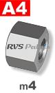 m4 / per stuk - dopmoer A4