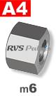 m6 / per stuk - dopmoer A4