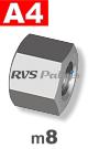 m8 / per stuk - dopmoer A4