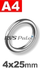 Ring 4 x 25mm / per stuk
