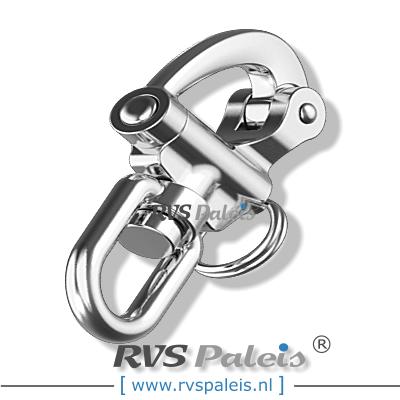 Snapsluiting warteloog L 128mm / per stuk