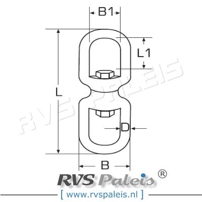 Oogwartel dubbel 6mm / per stuk