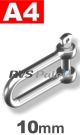 D-sluiting lang 10mm / per stuk