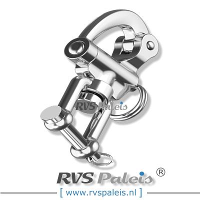 Snapsluiting wartelgaffel L 128mm / per stuk
