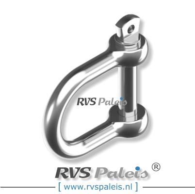 D-sluiting breed 5mm / per stuk