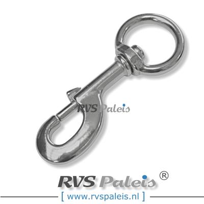 Musketonhaak L 120mm / per stuk