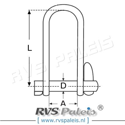Sleutelsluiting 5mm / per stuk