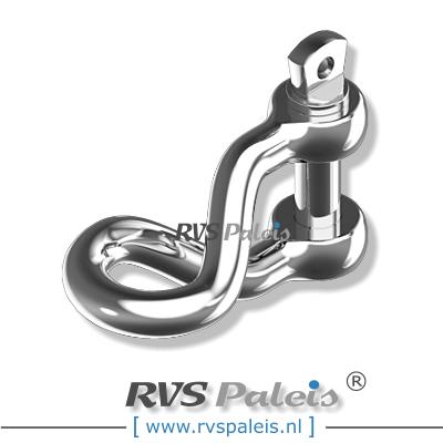 D-sluiting gedraaid 4mm / per stuk