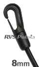 Patenthaak Shockcord 8mm / per stuk