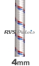 Shockcord wit diam. 4mm / per meter