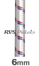 Shockcord wit diam. 6mm / per meter
