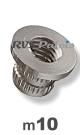m10 / per stuk - inslagmoer  voor kunststof en hout