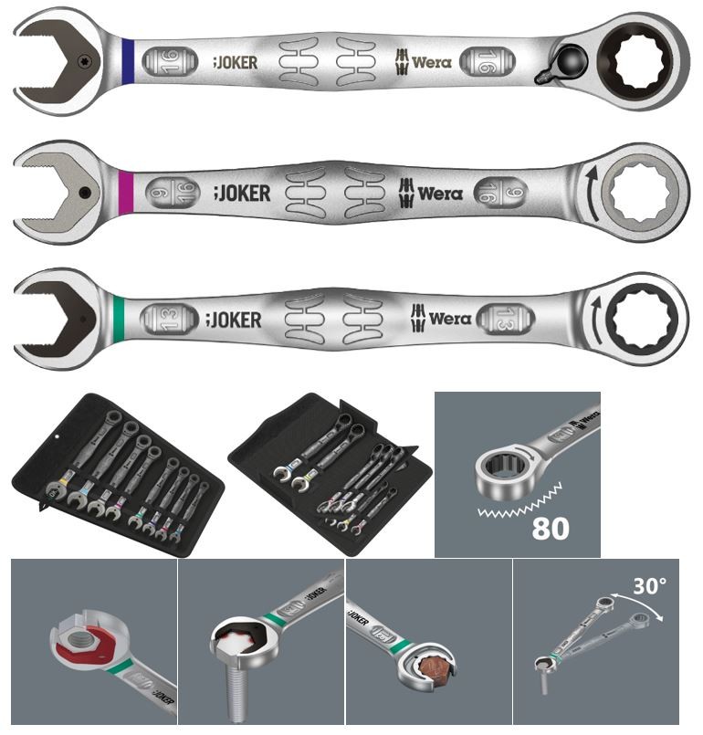 Joker Steek en ringratelsleutel 17