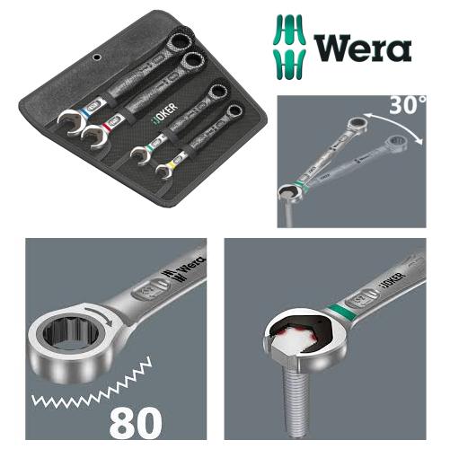 Joker Steek en ringratelsleutelset - 4 delig